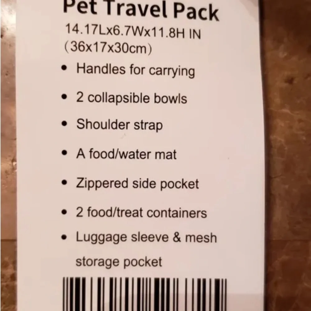 Pet travel bag